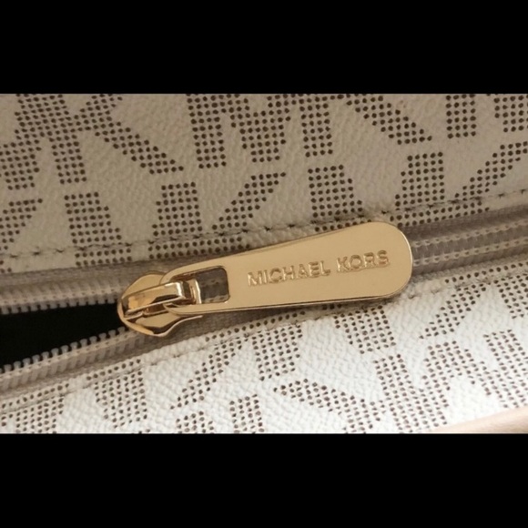 Michael Kors Travel Jet Set tote Vanilla brown - Picture 4 of 7